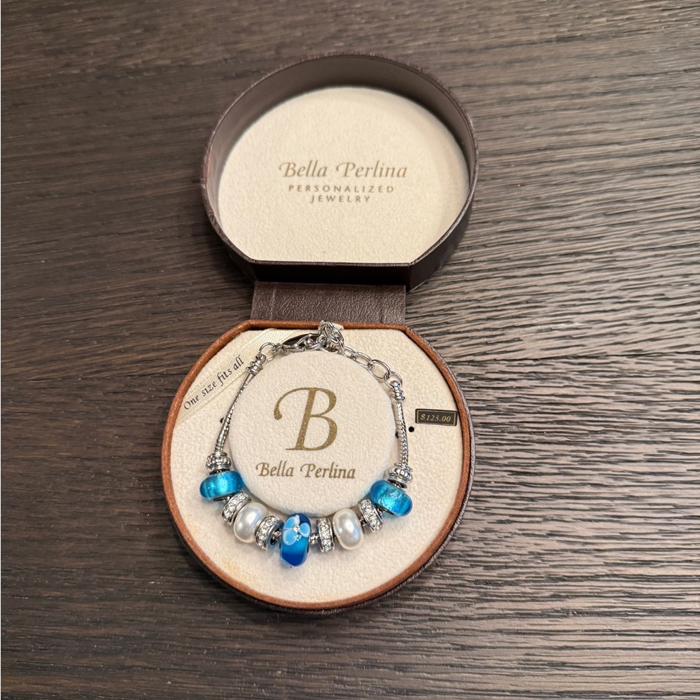 Bella Perlina Blue and Silver Bracelet